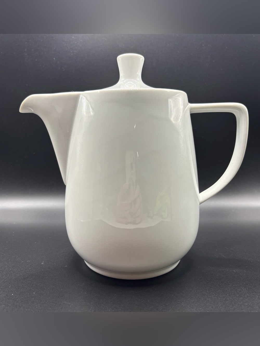 MCM Vintage Melitta Germany White Porcelain 6” Pour Over Coffee Server Pot